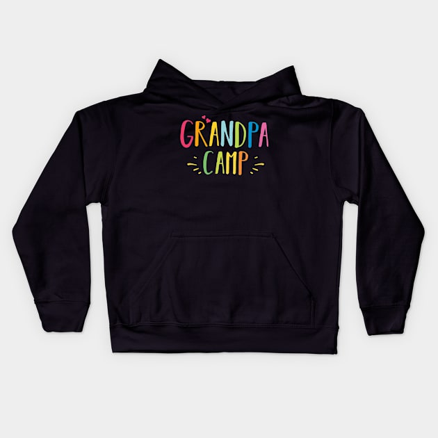 Grandpa Cousin Camp Kids Hoodie by zeno27